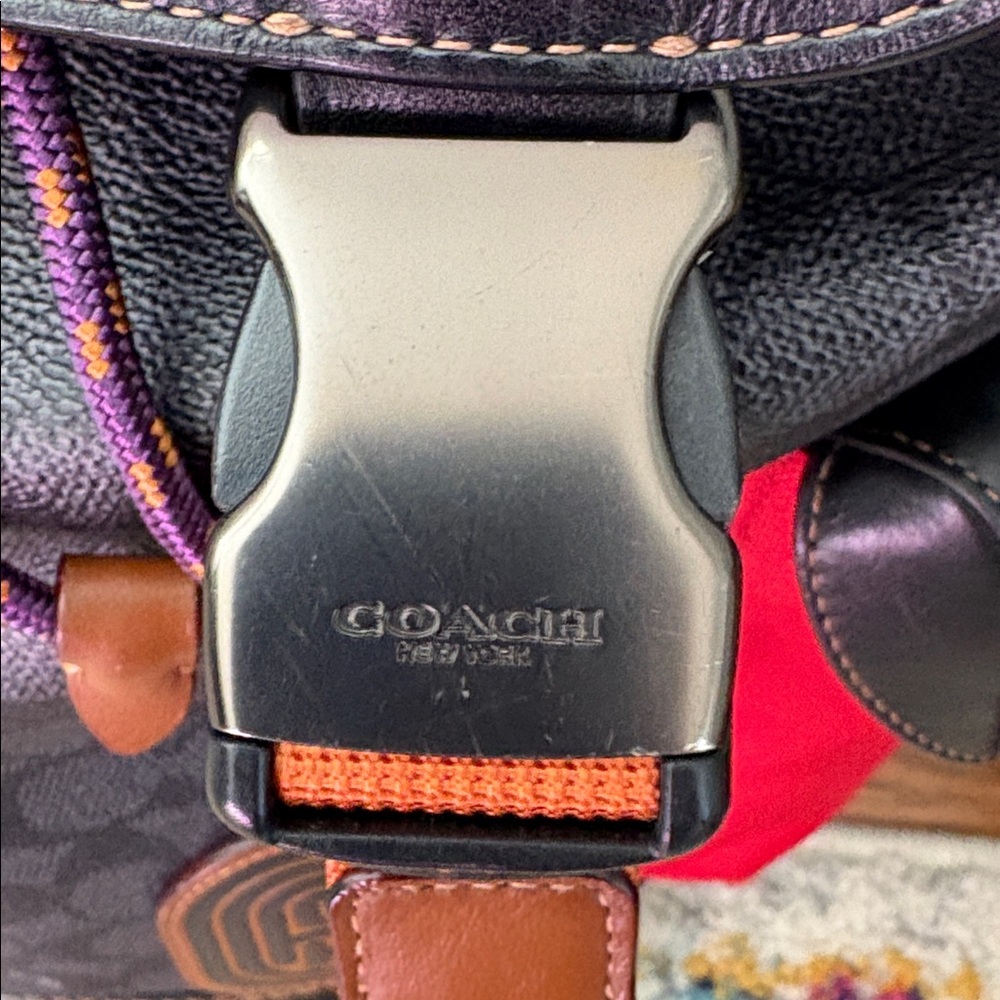 Coach Rivington Backpack In Signature Canvas With Coach Patch - Picture 8 of 16